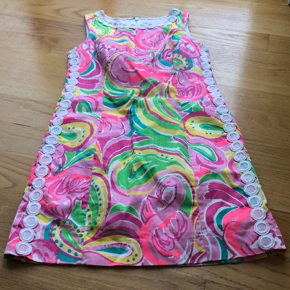 Lilly Pulitzer Mila shift dress size 0 Multi all nighter